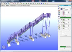 CAD Stahlbau Fluchttreppe mit Gelnder