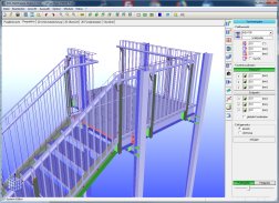 CAD Stahlbau Fluchttreppe mit Gelnder