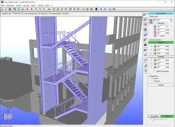 CAD 3D Stahlbau  Treppe 